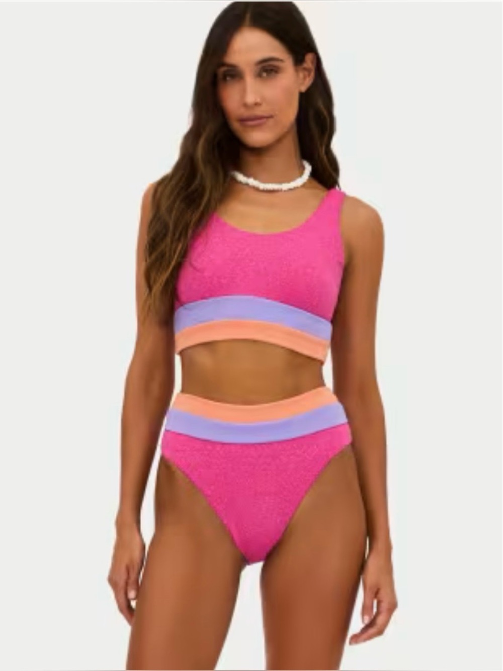 BEACH RIOT Mackenzie Colorblock Bikini Set Size S